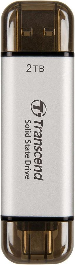 

Внешний SSD Transcend ESD310 2Tb, USB 3.2 Gen 2/ Type-C, серебристый (TS2TESD310S)