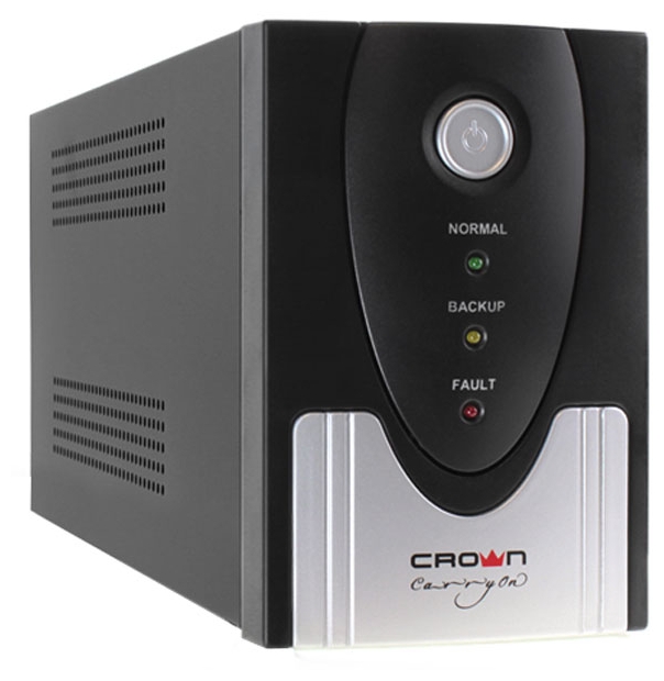 ИБП CROWN CMU-SP800 COMBO, 800 VA, 510 Вт, EURO+IEC, розеток - 4, черный, плохая упаковка, незначительная потертости на боковой стенке