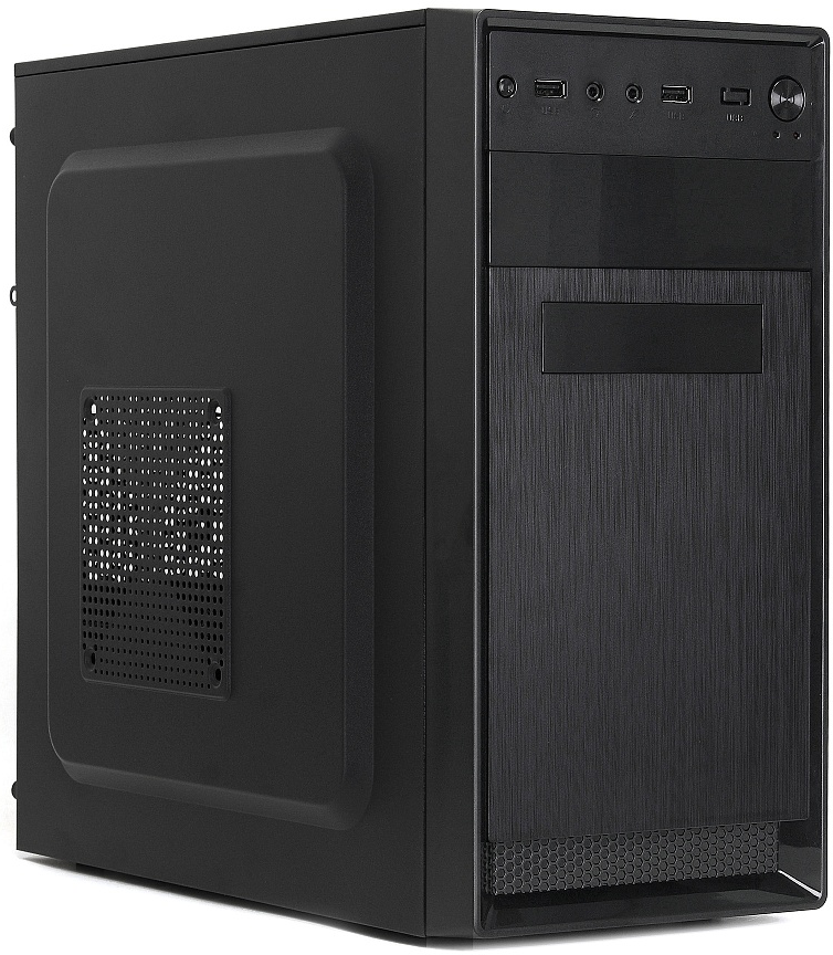 Корпус CROWN CMC-4223, mATX, Mini-Tower, черный, 500 Вт (CM-PS500W ONE)