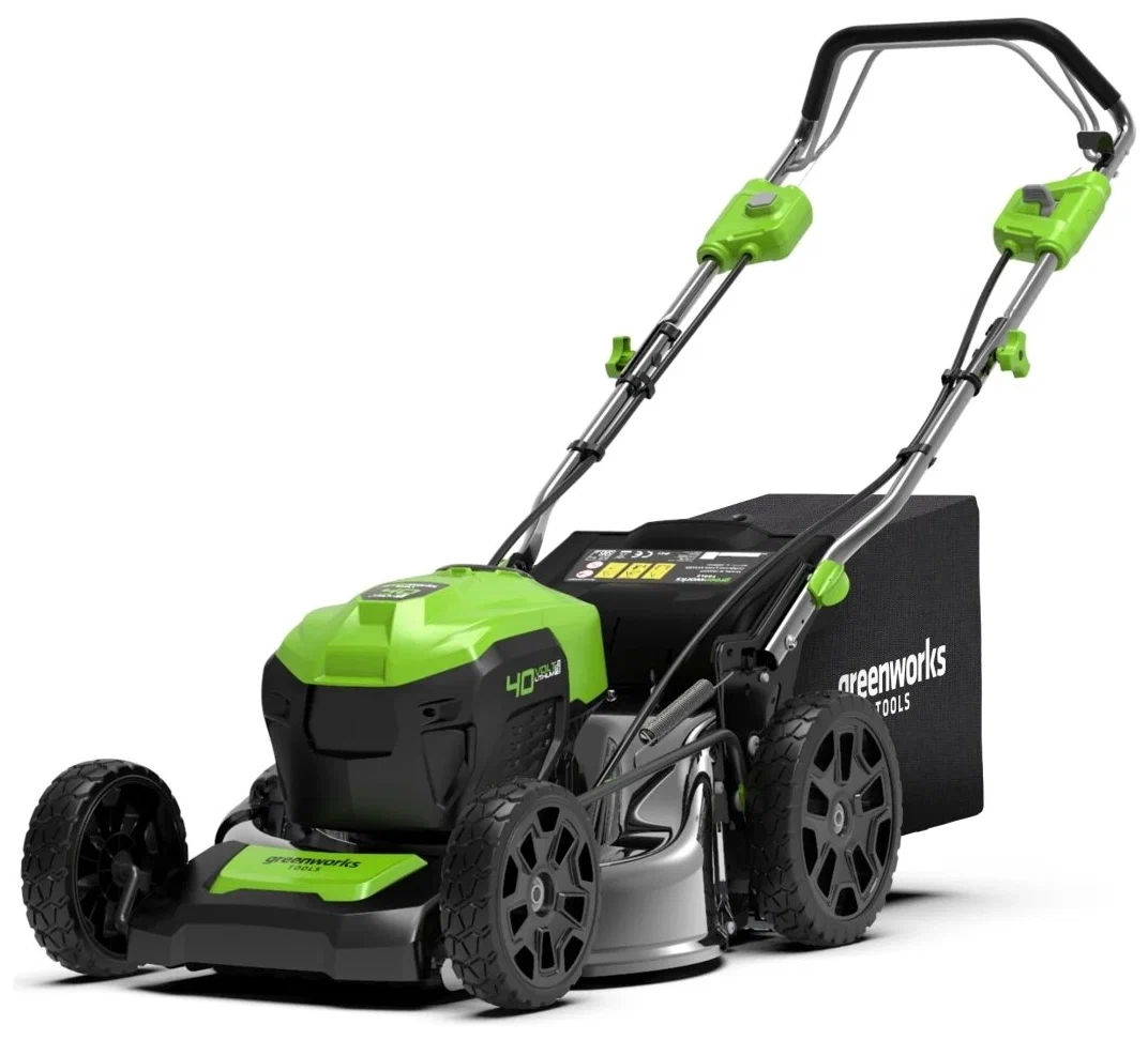 Самоходная газонокосилка Greenworks GD40LM48SP, бесщеточный, аккумуляторная