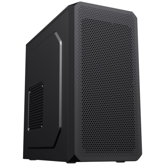 Корпус Foxline FL-707, mATX, Mini-Tower, 2xUSB 3.0, черный, 450 Вт (FL-707-FZ450R-U32)