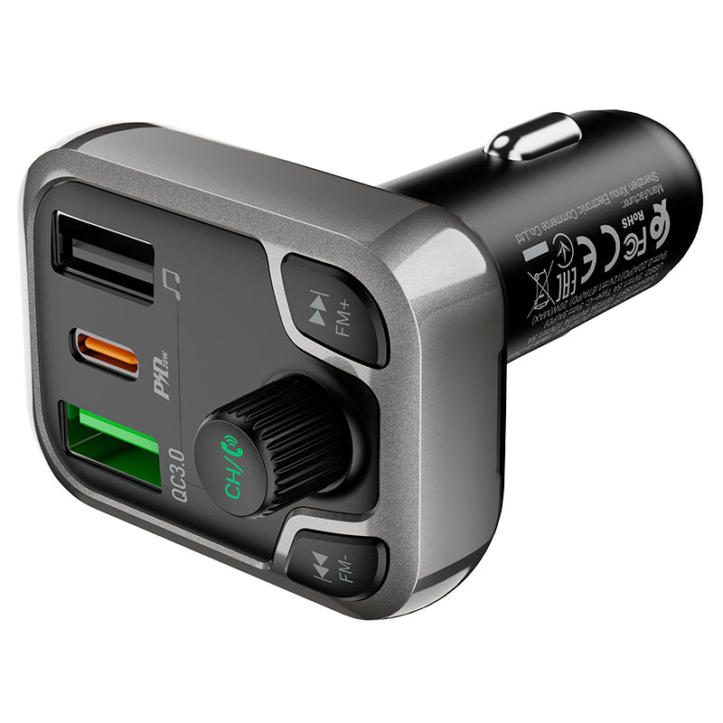 

Автомобильное зарядное устройство Borofone Flash Energy BC38, 2xUSB, 1xUSB Type C, 18 Вт, QC, PD, черный (974443380903), BC38