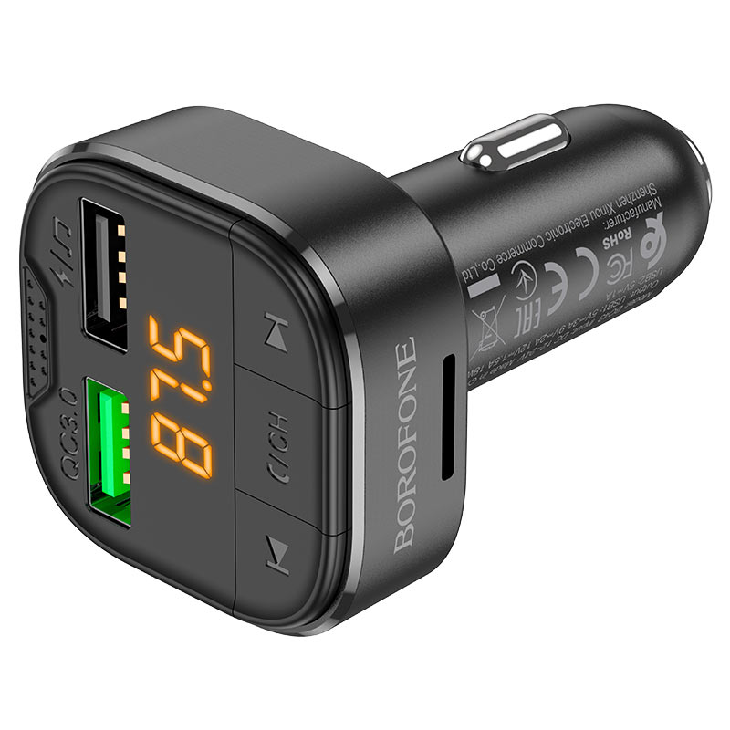 Автомобильное зарядное устройство Borofone BC43 Flash, 2xUSB