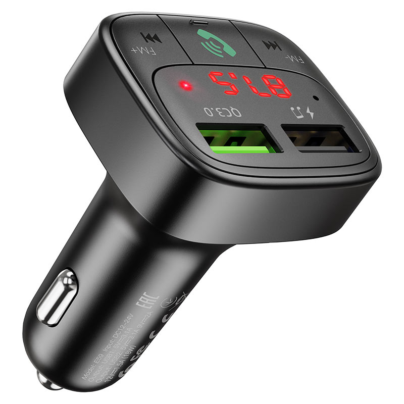 FM-трансмиттер Hoco E59 Promise, Bluetooth, USB, microSD