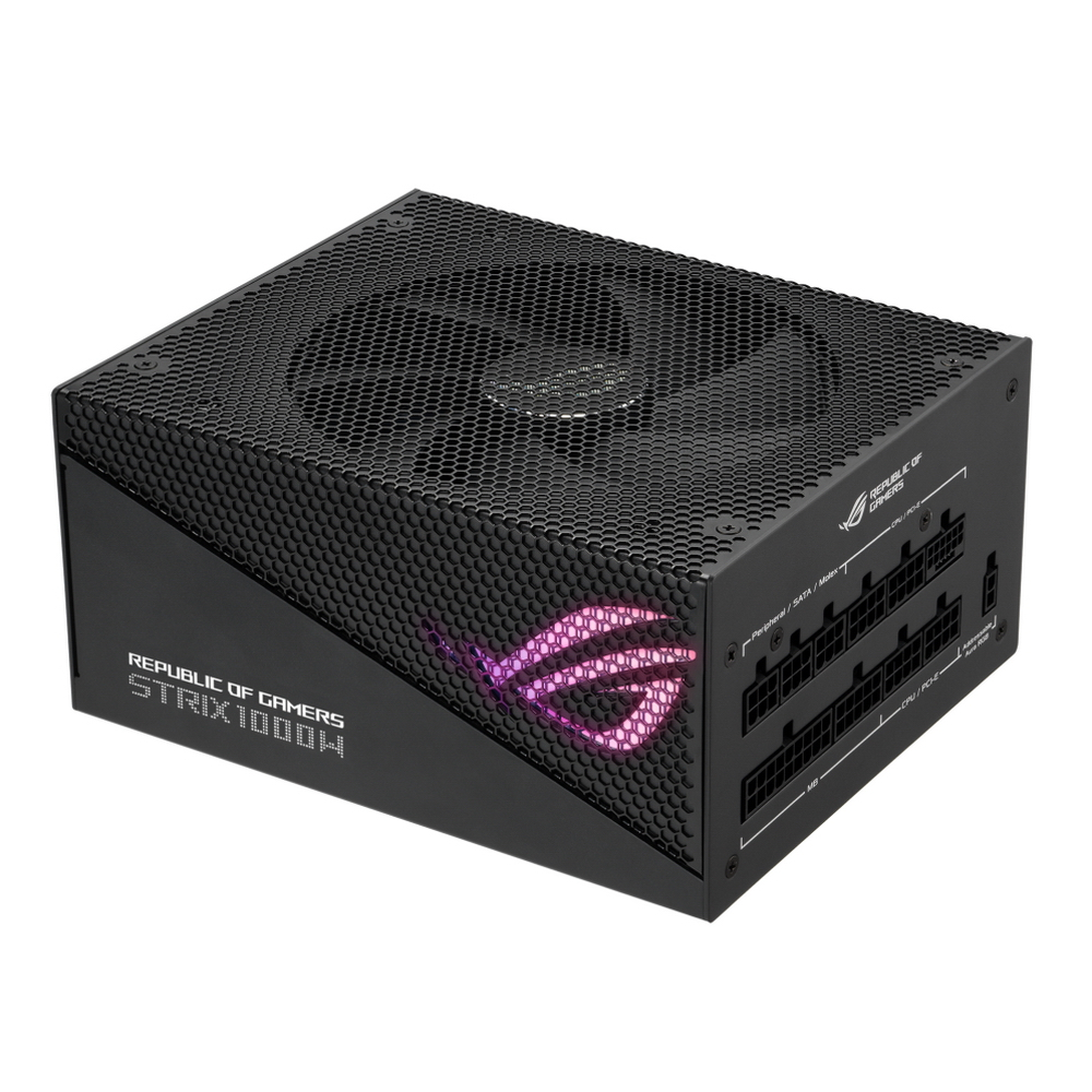 

Блок питания 1 кВт ATX ASUS ROG Strix, 135 мм, 80 Plus Gold, Retail (ROG-STRIX-1000G-AURAGAMING), ROG Strix