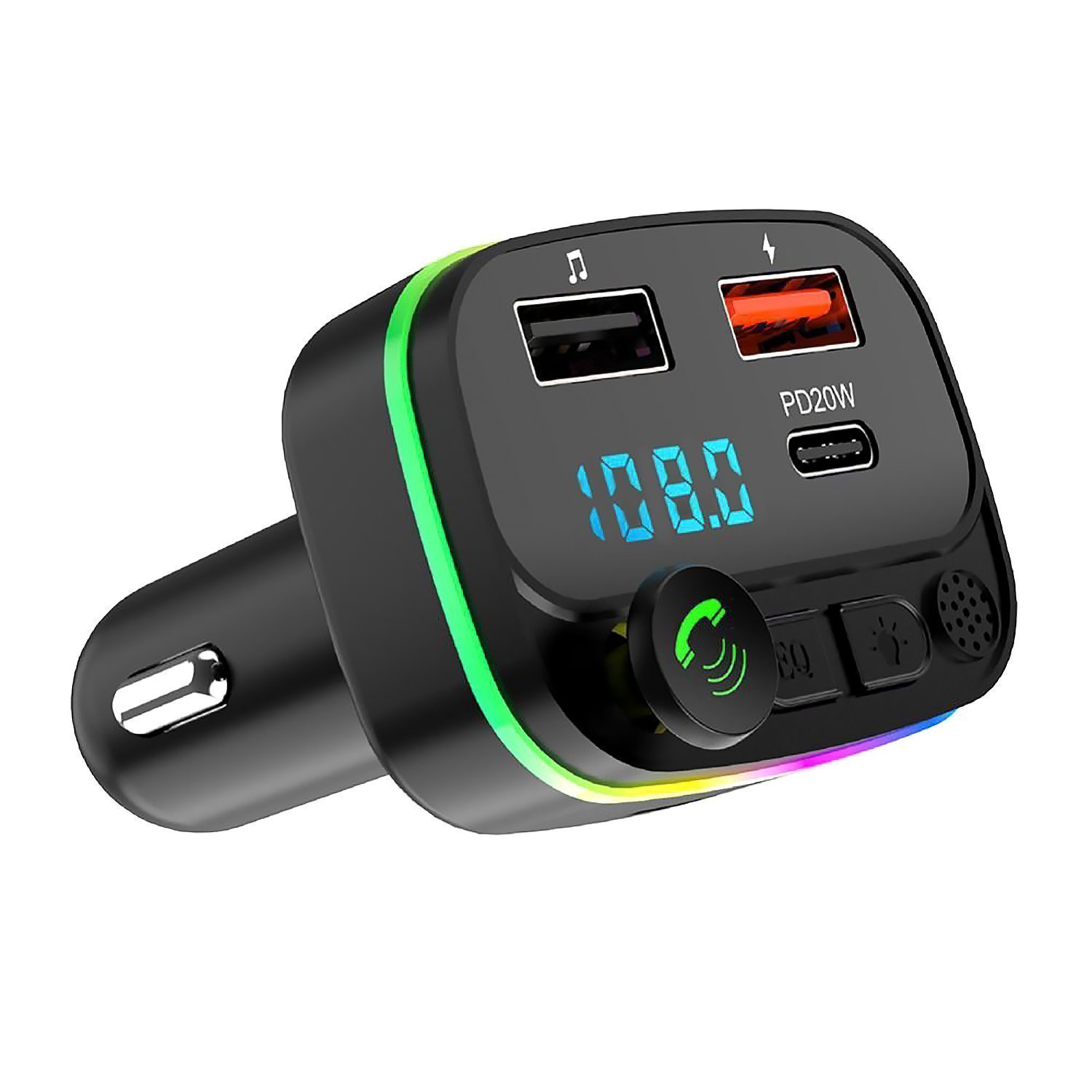 FM-трансмиттер P3 PD, Bluetooth, USB, microSD