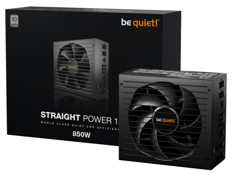 

Блок питания 850 Вт ATX be quiet! Straight Power 12, 135 мм, 80 Plus Platinum, Retail (BN337), Straight Power 12
