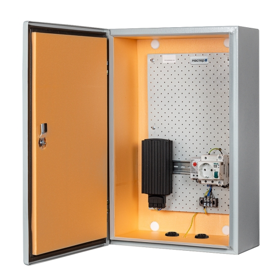 Шкаф климатический настенный 360x190 мм, серый, Телеком-Мастер Мастер 3 УТ