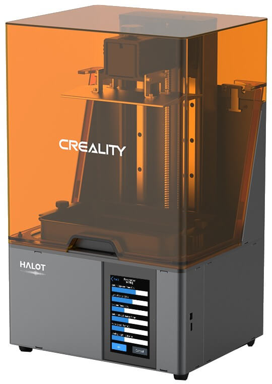 3D принтер Creality HALOT-SKY, ILS, фотополимерная смола, USB/Wi-Fi, серый/оранжевый (1003040085), цвет серый/оранжевый