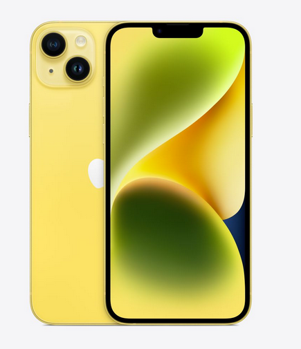 

Смартфон Apple iPhone 14 Plus, 6.7" 2778x1284 OLED, Apple A15 Bionic, 6Gb RAM, 128Gb, 3G/4G/5G, NFC, Wi-Fi, BT, 2xCam, 2-Sim, Lightning, iOS 16, желтый (MR593CH/A), iPhone 14 Plus