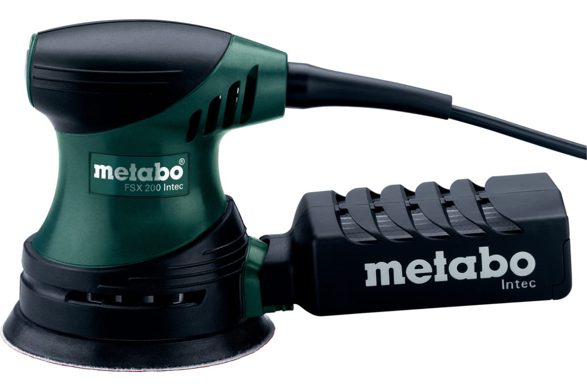 Эксцентриковая шлифовальная машина Metabo FSX 200 Intec, 240 Вт, 12.5 см,  1212214 купить в Барнауле в интернет-магазине e2e4