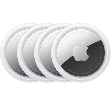 Метка Apple AirTag, 4шт., белый (MX542ZP/A)
