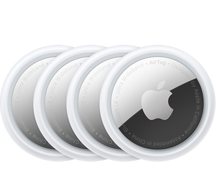 

Метка Apple AirTag A2187, 4шт., белый (MX542ZP/A), AirTag A2187