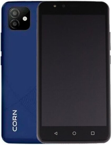 

Смартфон Corn X50, 5" 540x960 IPS, MediaTek MT6739, 2Gb RAM, 16Gb, 3G/4G, Wi-Fi, BT, Cam, 2-Sim, 2000 мА⋅ч, Micro-USB, Android 12, синий (CRN-X50-DKBL), X50