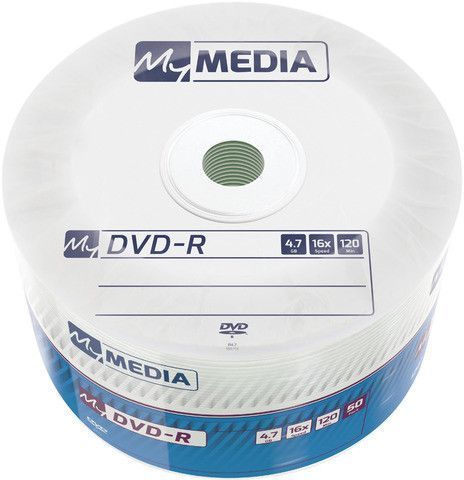 Диск MYMEDIA DVD-R, 4.7Gb, 16x, на шпинделе, 50 шт, MyMedia (69200)
