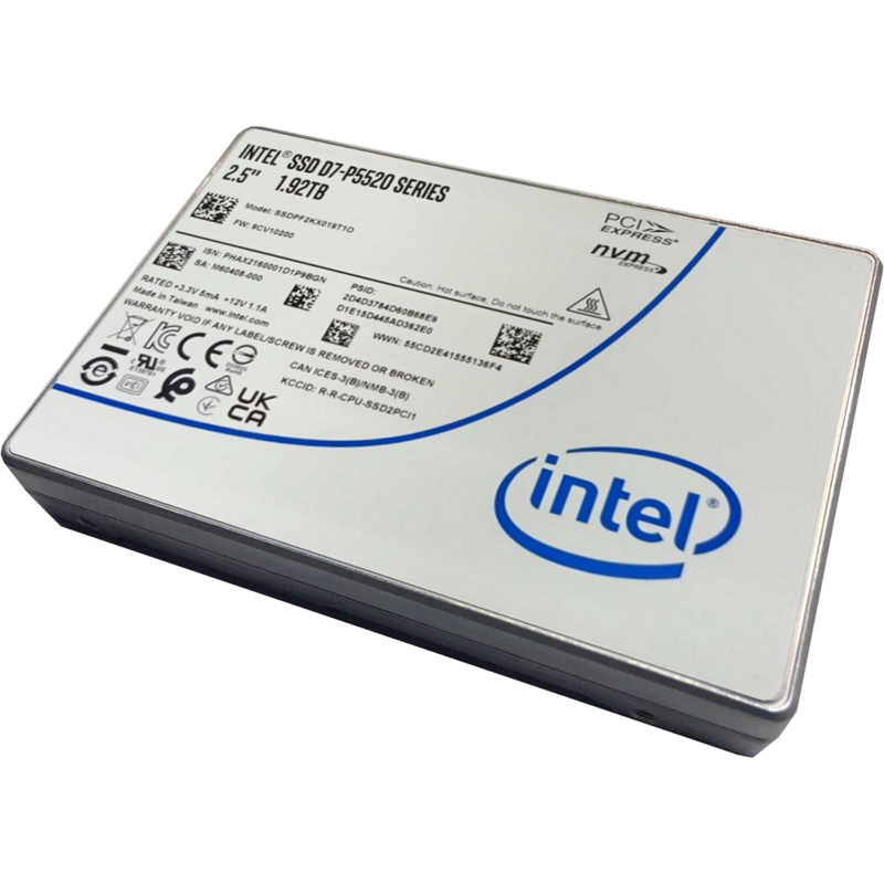 

Твердотельный накопитель (SSD) Solidigm/Intel 1.92Tb D7-P5520, U.2 2.5", PCI-E, NVMe (SSDPF2KX019T1M1)