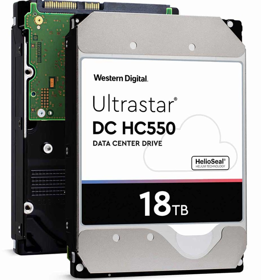 

Жесткий диск (HDD) Western Digital 18Tb DC HC550, 3.5", 7.2K, 256Mb, 4Kn, SAS 12Gb/s (WUH721818AL4206)