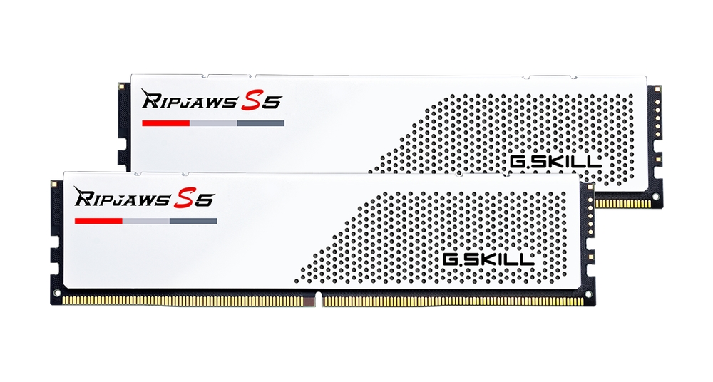 

Комплект памяти DDR5 DIMM 64Gb (2x32Gb), 6000MHz, CL30, 1.4V, G.Skill, Ripjaws S5 (GS_F5-6000J3040G32GX2-RS5W) Retail, GS_F5-6000J3040G32GX2-RS5W