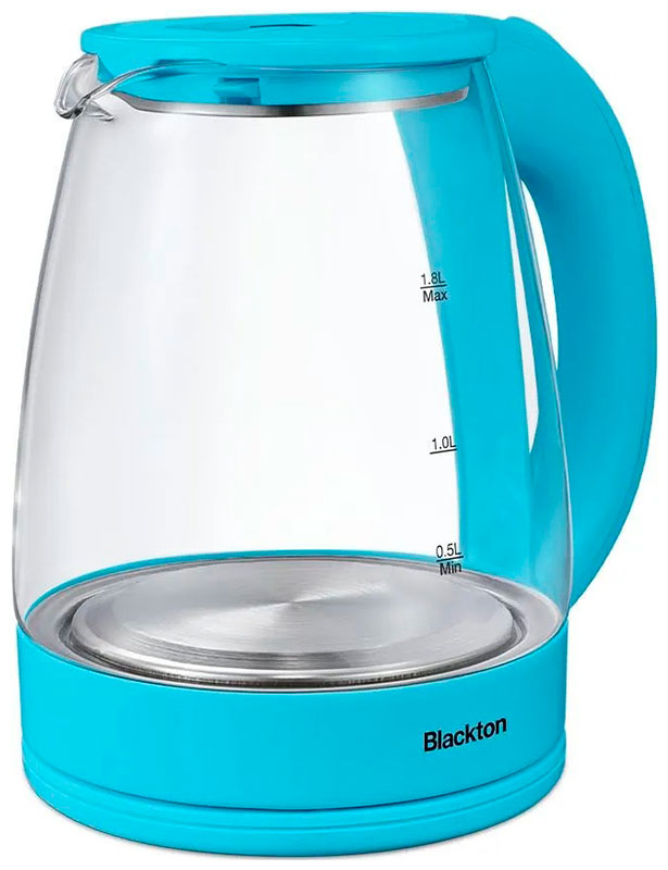 

Чайник электрический Blackton Bt KT1800G 1.8л. 1.5 кВт, стекло/пластик, голубой, Bt KT1800G