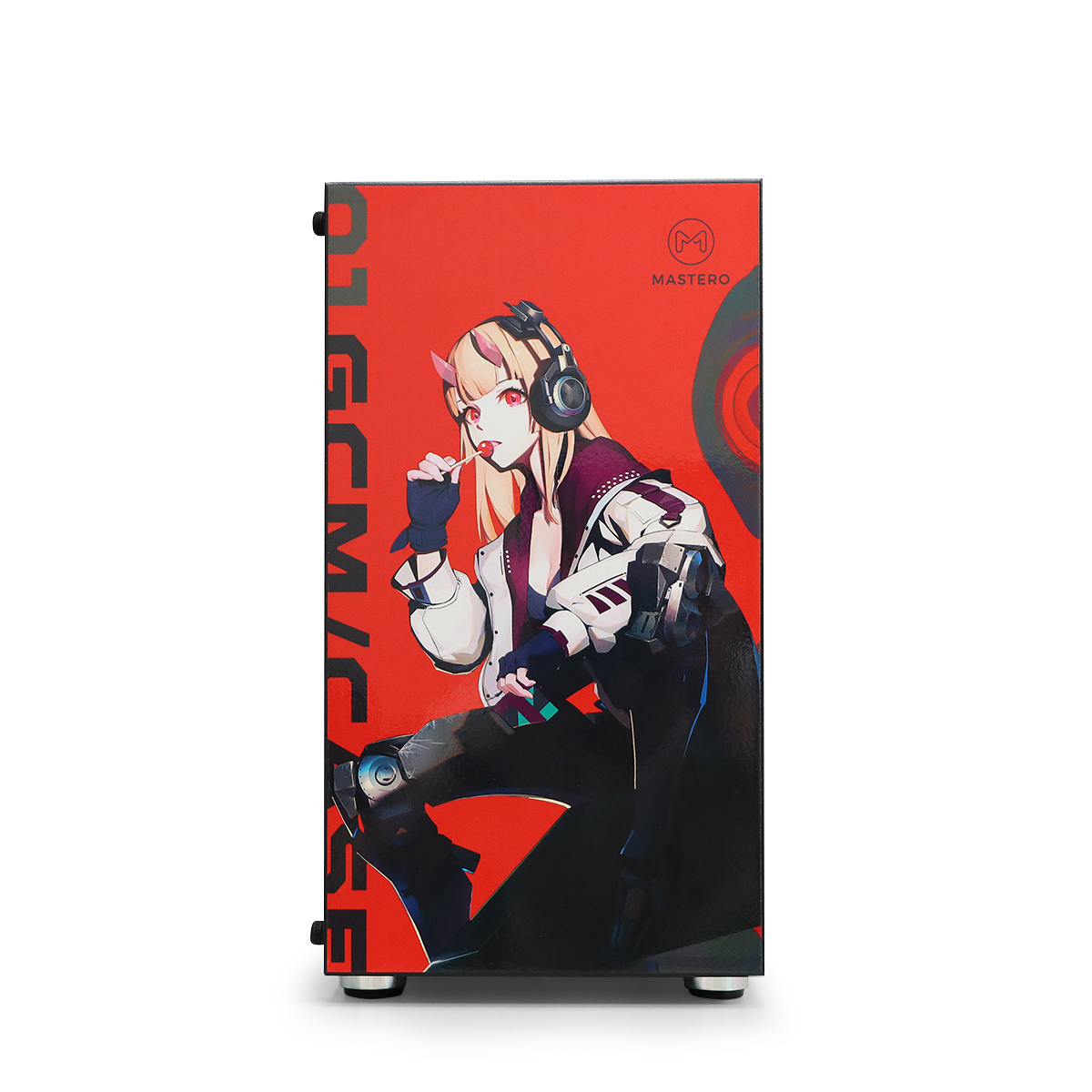 Корпус Mastero Anime Red Case, Mini-Tower, без БП, черный