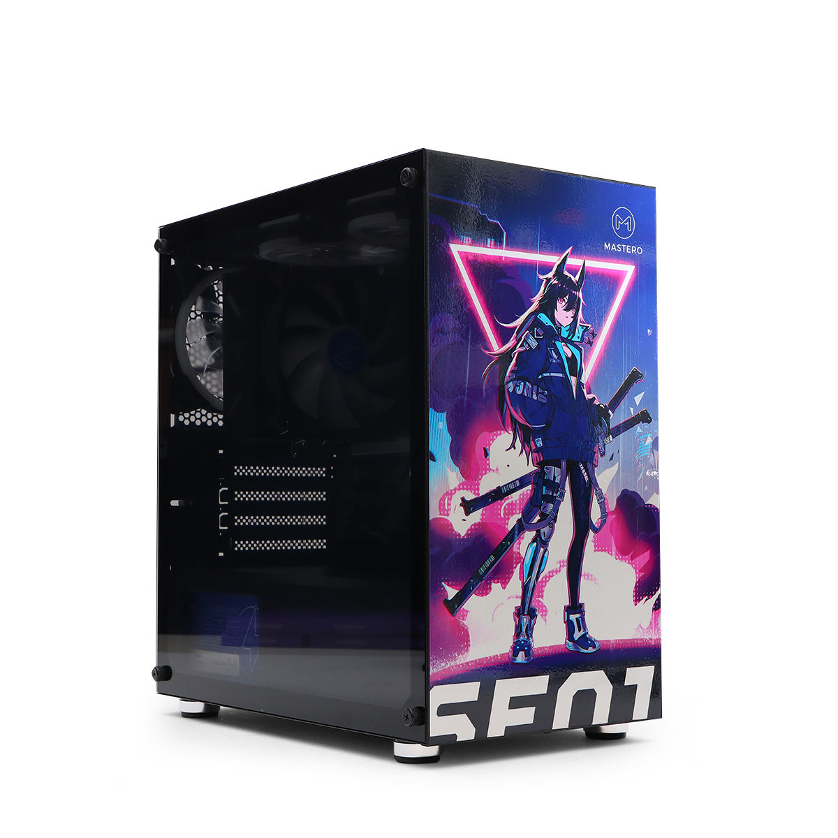 Корпус Mastero Anime City Case, mATX, Mini-Tower, USB 3.0, черный, без БП (MST-GCM-01-ACC)