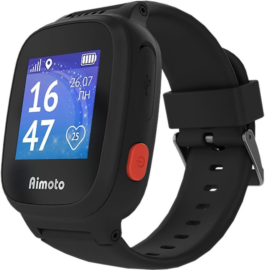 

Умные часы детские Aimoto Kid mini, 1.2 TFT, черный (8001105), Kid mini