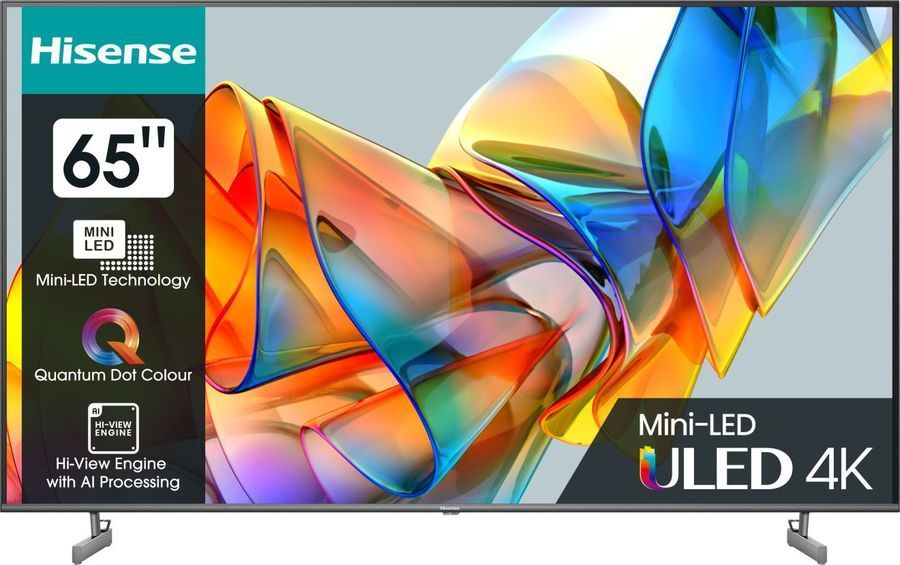 Телевизор 65" Hisense 65U6KQ, 3840x2160, темно-серый