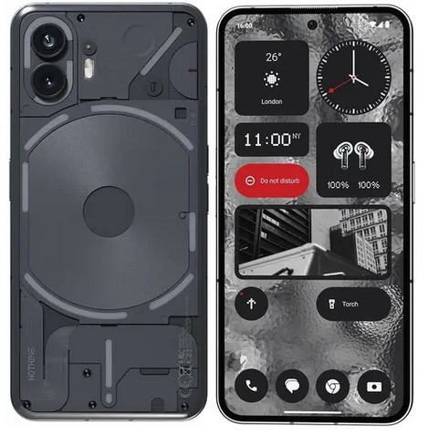 

Смартфон Nothing Phone 2, 6.7" 1080x2412 AMOLED, Qualcomm Snapdragon 8+ Gen 1, 12Gb RAM, 256Gb, 3G/4G/5G, NFC, Wi-Fi, BT, 2xCam, 2-Sim, 4700 мА⋅ч, USB Type-C, Android 13, черный (A065DG/A10400031), Phone 2