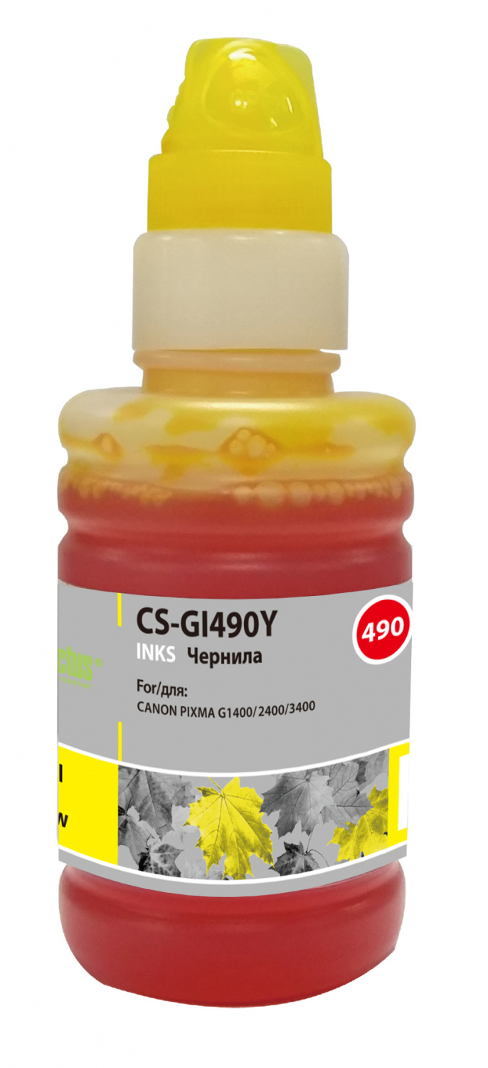 Чернила Cactus CS-GI490Y, желтый