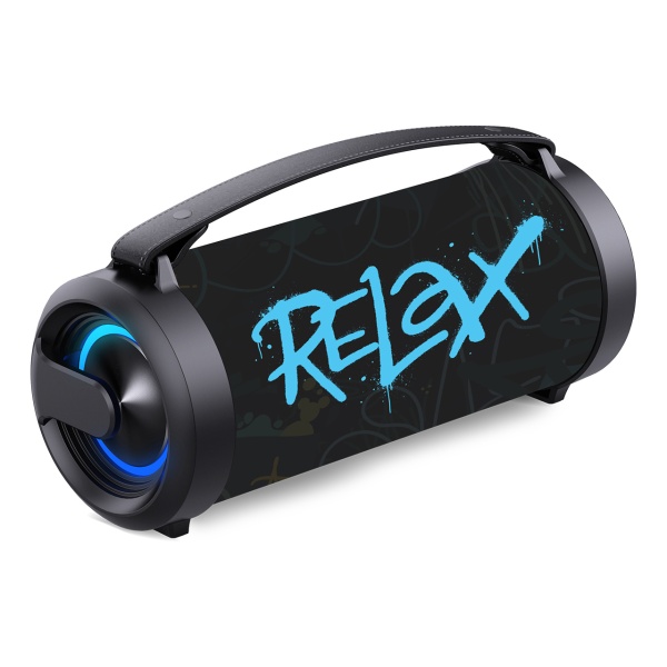 

Портативная акустика SmartBuy Relax, 20 Вт, FM, AUX, USB, Bluetooth, подсветка, принт (SBS-5390), Relax