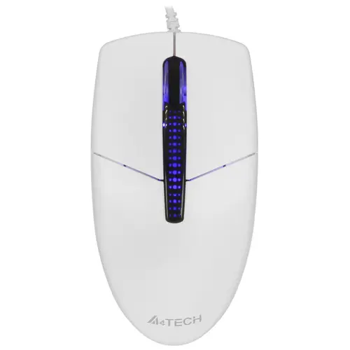 

Мышь проводная A4Tech N-530S, 1200dpi, оптическая светодиодная, USB, белый (N-530S), N-530S