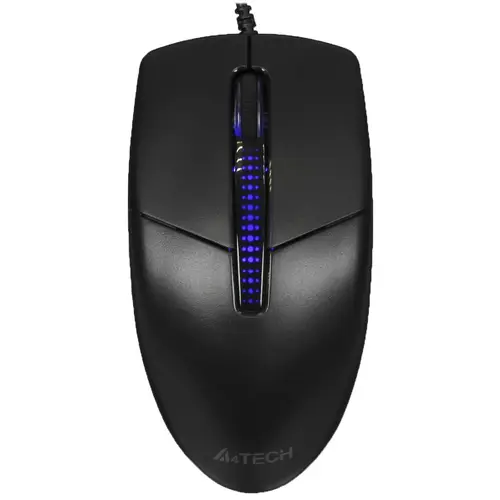 

Мышь проводная A4Tech N-530S, 1200dpi, оптическая светодиодная, USB, черный (N-530S), N-530S