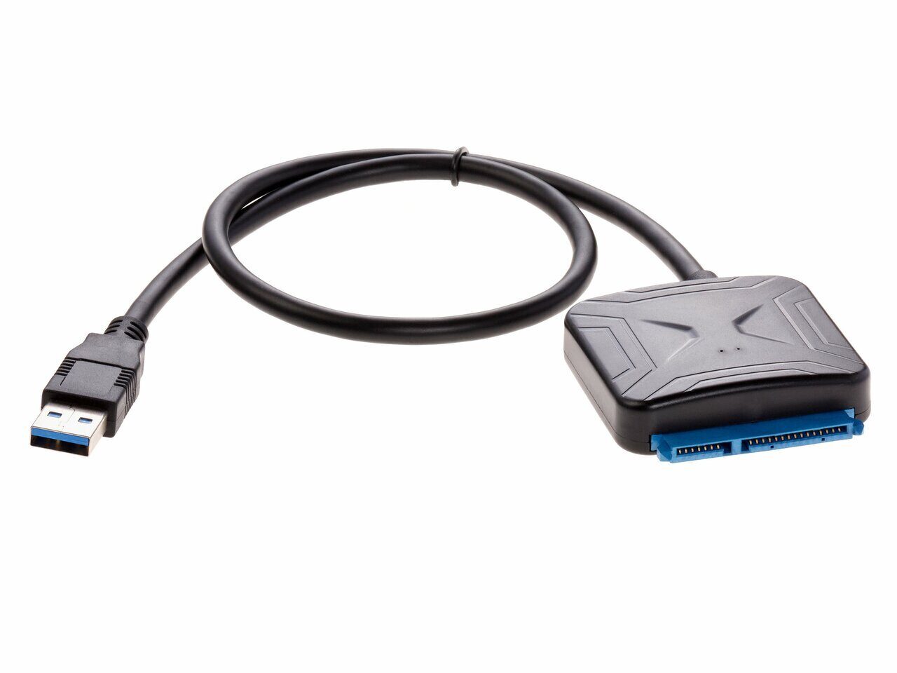 Кабель-переходник (адаптер) USB 3.0(Am)-SATA III 2.5/3.5"(m), 20 см, черный, iOpen (ACU816)