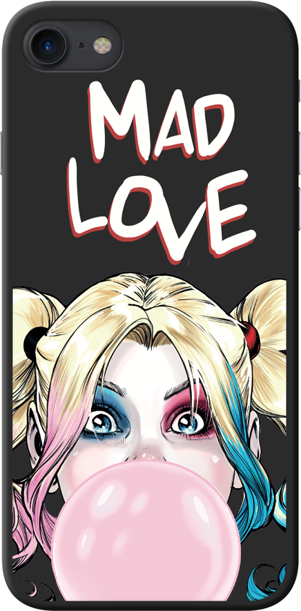 

Чехол-накладка Deppa для смартфона Apple iPhone 7/8/SE, TPU, черный Harley quinn (106964)