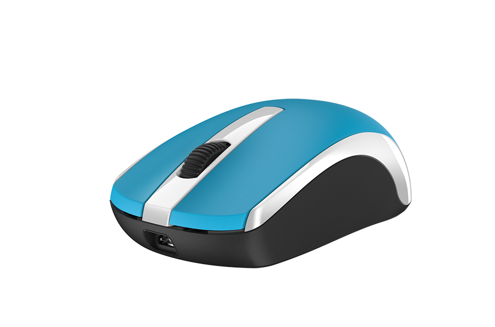 Мышь беспроводная Genius ECO-8100, 1600dpi, оптическая светодиодная, USB, синий (31030010412)