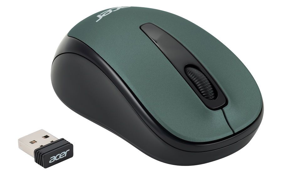 Мышь ACER OMR135, USB/Радиоканал, зеленый