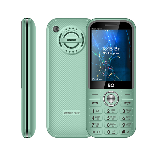 Мобильный телефон BQ 2826 Boom Power, 2.8" 320x240, 32Mb RAM, 32Mb, BT, 1xCam, 2-Sim, 3700 мА·ч, micro-USB, мятный б/у, отказ от покупки, следы эксплуатации, полный комплект