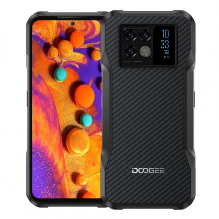 

Смартфон DOOGEE V20, 6.43" 1080x2400 AMOLED, MediaTek Dimensity 700, 8Gb RAM, 256Gb, 3G/4G, NFC, Wi-Fi, BT, 3xCam, 2-Sim, 6000 мА⋅ч, USB Type-C, Android 11, черный (V20_Knight Black), V20