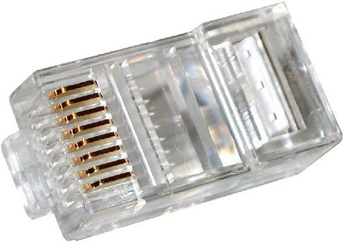 Коннектор RJ-45 8P8C категория 5e, 100 шт., Cablexpert (PLUG3UP6/5) PLUG3UP6/5 - фото 1