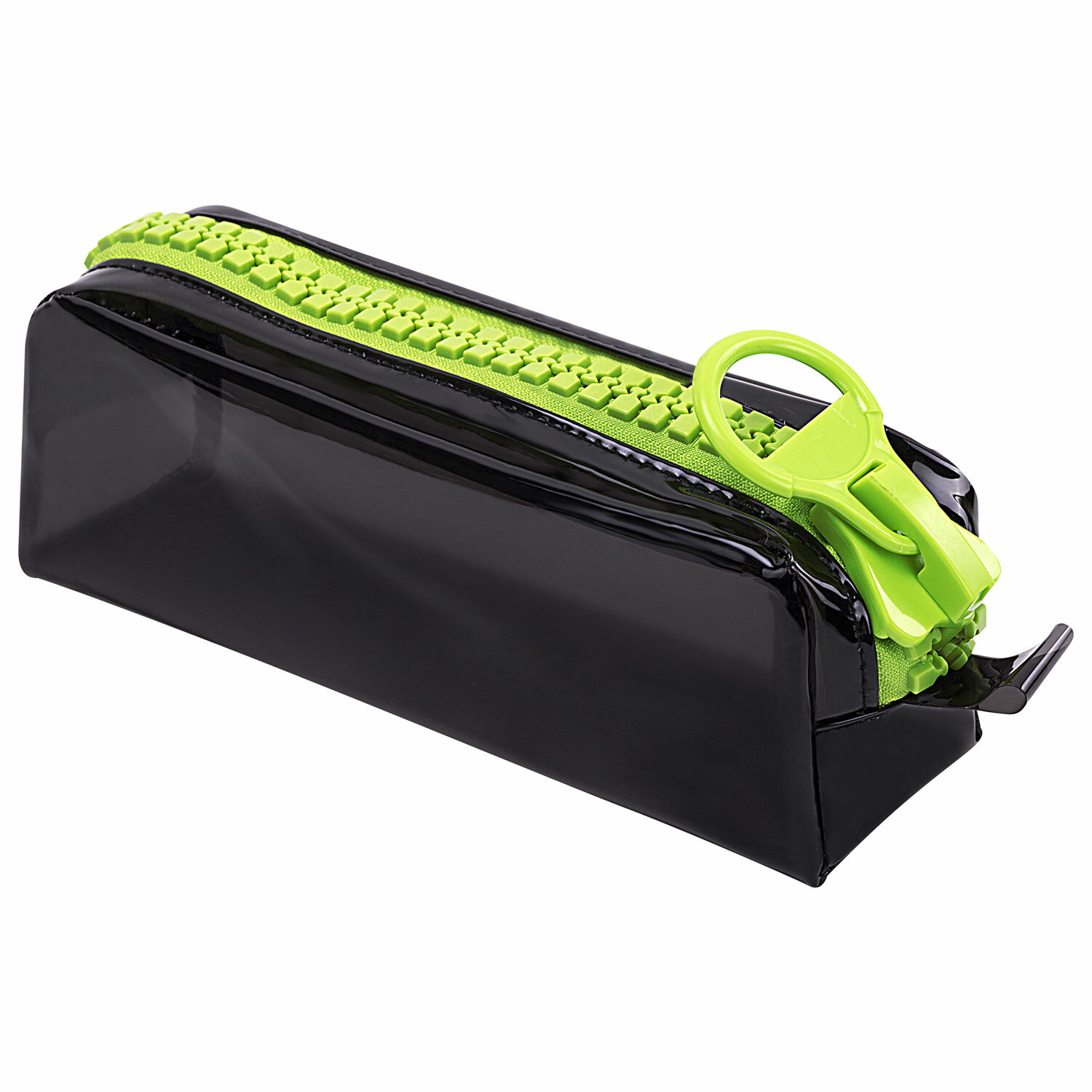 

Пенал Brauberg ZIP IT NEON GREEN, 1 отделение, черный (271564), NEON GREEN
