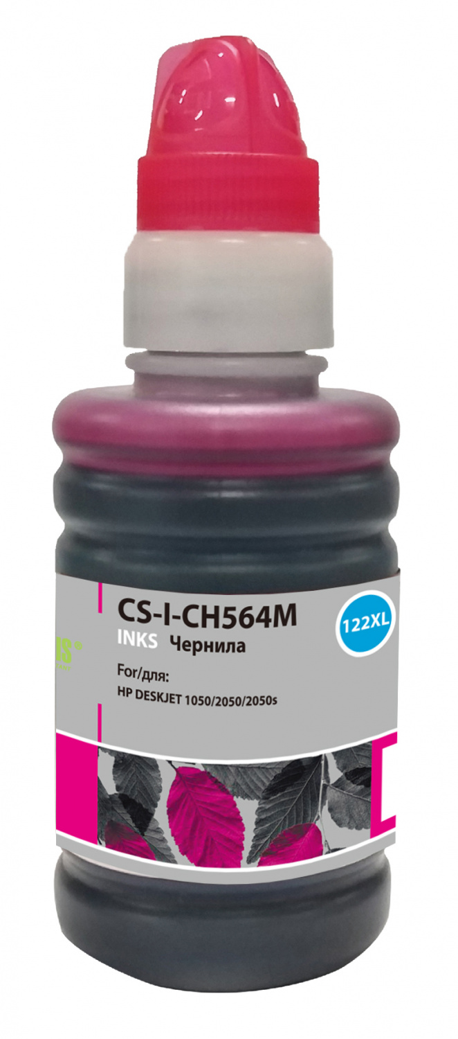 

Чернила Cactus CS-I-CH564M, 100 мл, пурпурный, совместимые для DeskJet 1050 / 2050 / 2050s, CS-I-CH564M