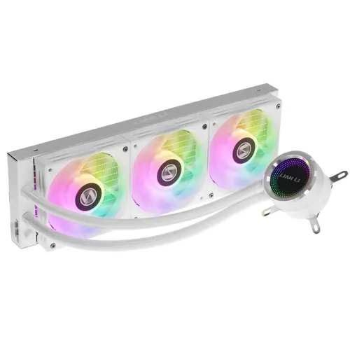 

Жидкостное охлаждение LIAN LI Galahad 360 для Socket 115x/2066/2011/2011-3/1356/1366/1200/1700/775/AM5/AM4, 300 Вт, 3x120 мм, ARGB (G89.GA360A.01), Galahad 360
