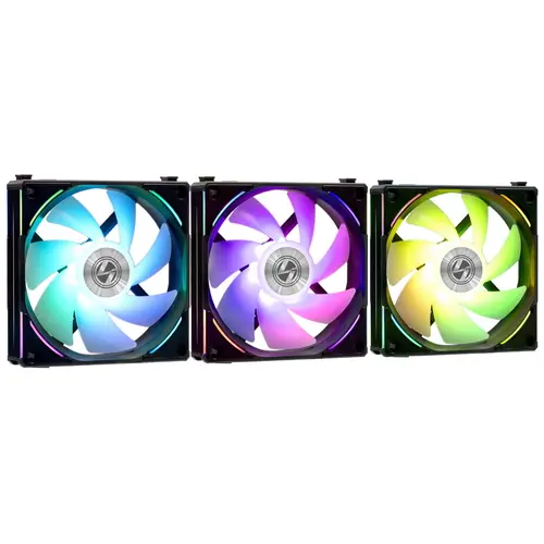

Комплект вентиляторов Lian Li UNI Fan ALV2 120, 120 мм, 2000rpm, 28.7 дБ, 4-pin, 3шт, черный, ARGB подсветка (G99.12ALV23B.00), ALV2 120
