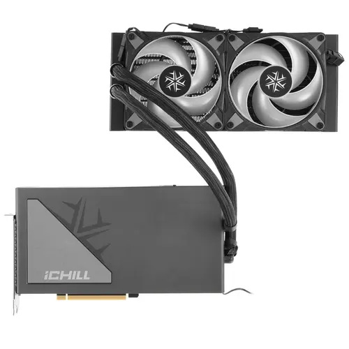 

Видеокарта Inno3D NVIDIA GeForce RTX 4090 ICHILL BLACK , 24Gb DDR6X, 384 бит, PCI-E, HDMI, 3DP, Retail (C4090B-246XX-18330005), iChill Black