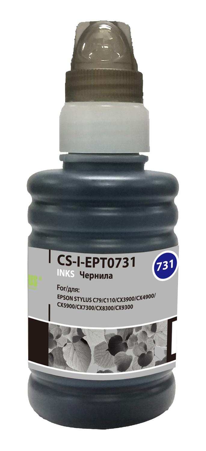 

Чернила Cactus CS-I-EPT0731, 100 мл, черный, совместимые для Epson Stylus С79 / C110 / CX3900 / CX4900 / CX5900, CS-I-EPT0731