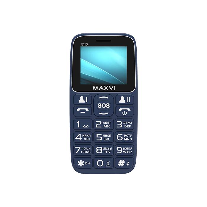 Мобильный телефон MAXVI B110 синий