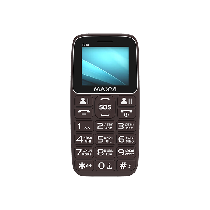 Мобильный телефон MAXVI B110 коричневый