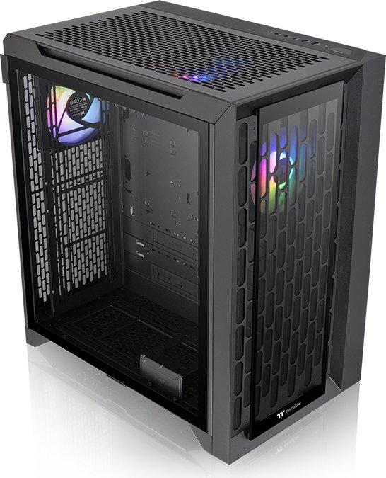 Корпус Thermaltake CTE C700 TG ARGB, EATX, Midi-Tower, 2xUSB 3.0, USB Type-C, RGB подсветка, черный, без БП (CA-1X7-00F1WN-01)