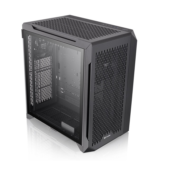 Корпус Thermaltake CTE C700 Air, EATX, Midi-Tower, 2xUSB 3.0, USB Type-C, RGB подсветка, черный, без БП (CA-1X7-00F1WN-00)