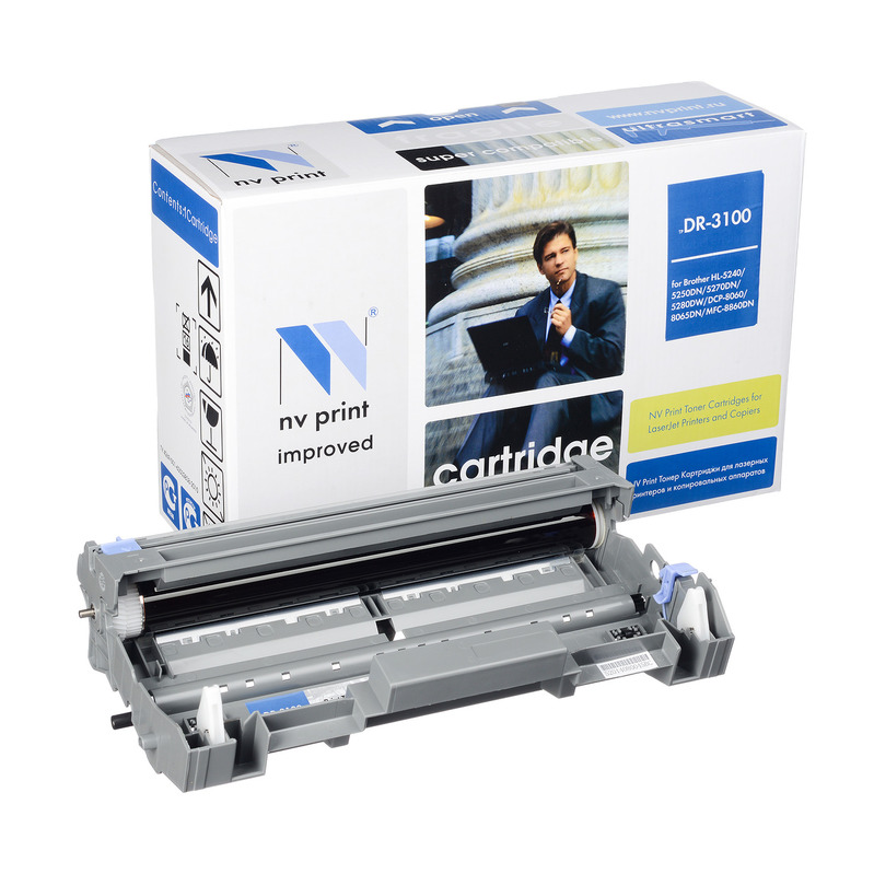 

Драм-картридж NV Print DR-3100 для Brother HL5240/5250DN/5270DN, MFC8460N/8860DN, DCP8065DN 25000 стр. (NV-DR3100), NV-DR3100